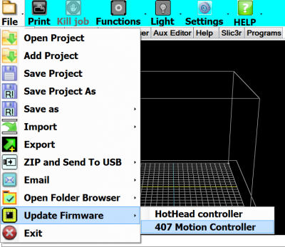 Flashing the Motion Controller, Image 1